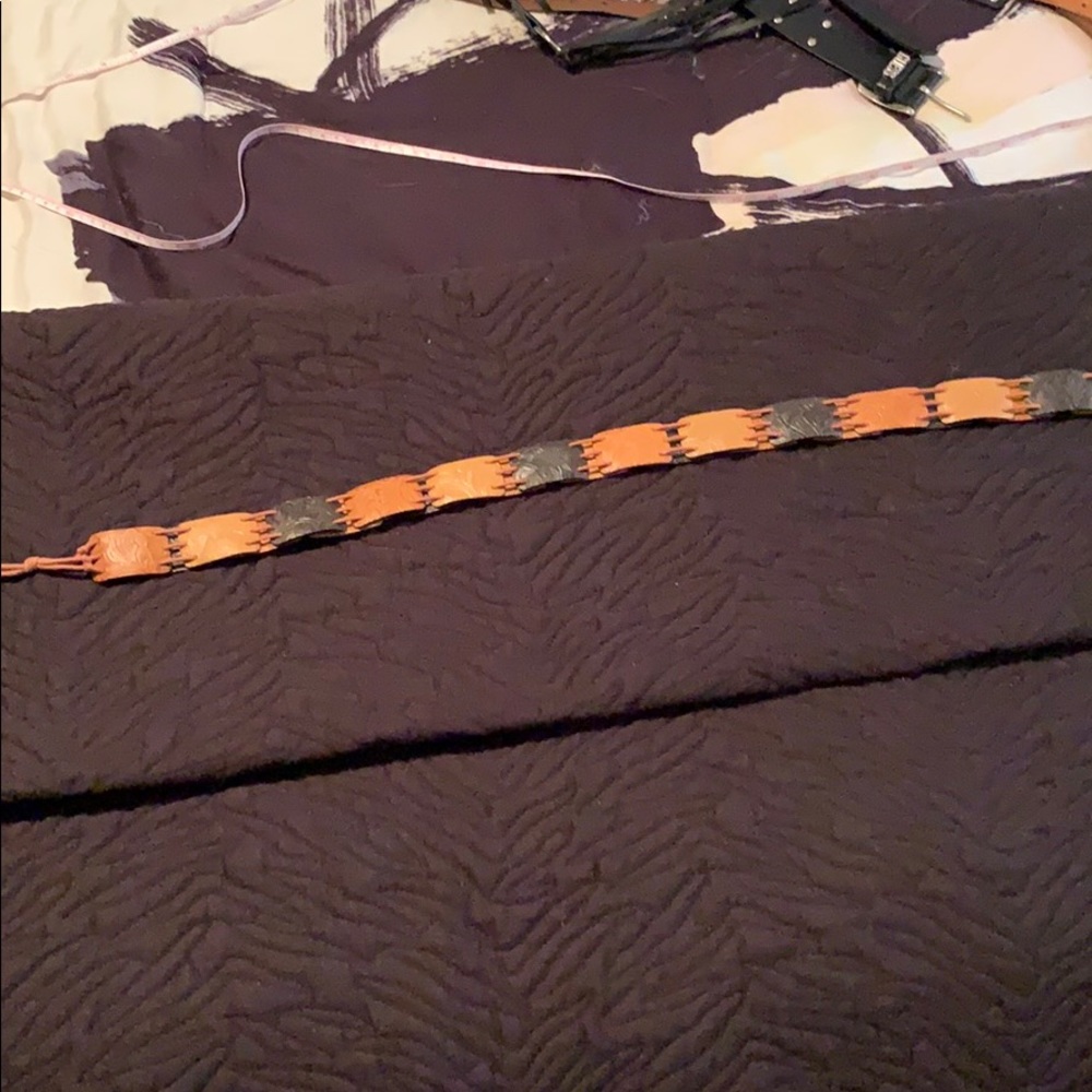 Leather belt